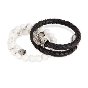 Alex and Ani Mens Set of 2 Compass Wraps